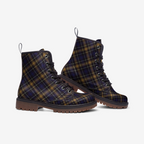 Plaid Vegan Combat Boots