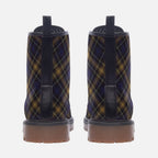 Plaid Vegan Combat Boots