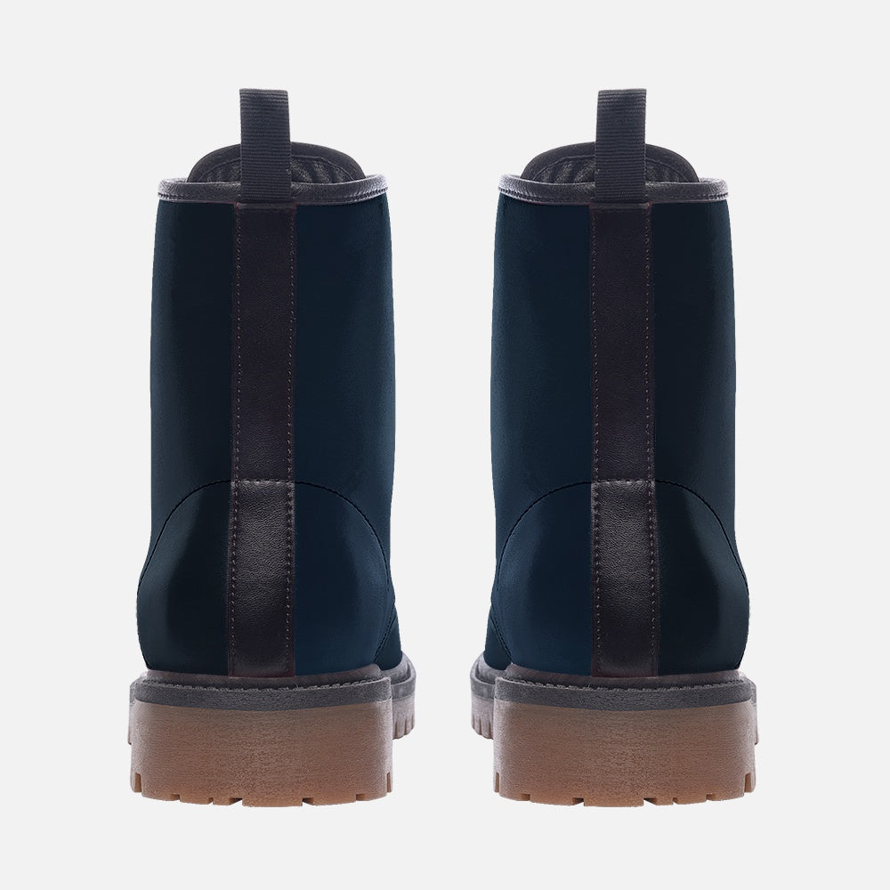 Navy Faux Leather Boots for men & women – Built for any adventure