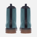 Faux Leather Combat Boots in blue – For everyday power.