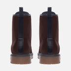 Faux Leather Combat Boots in brown – A timeless and durable design
