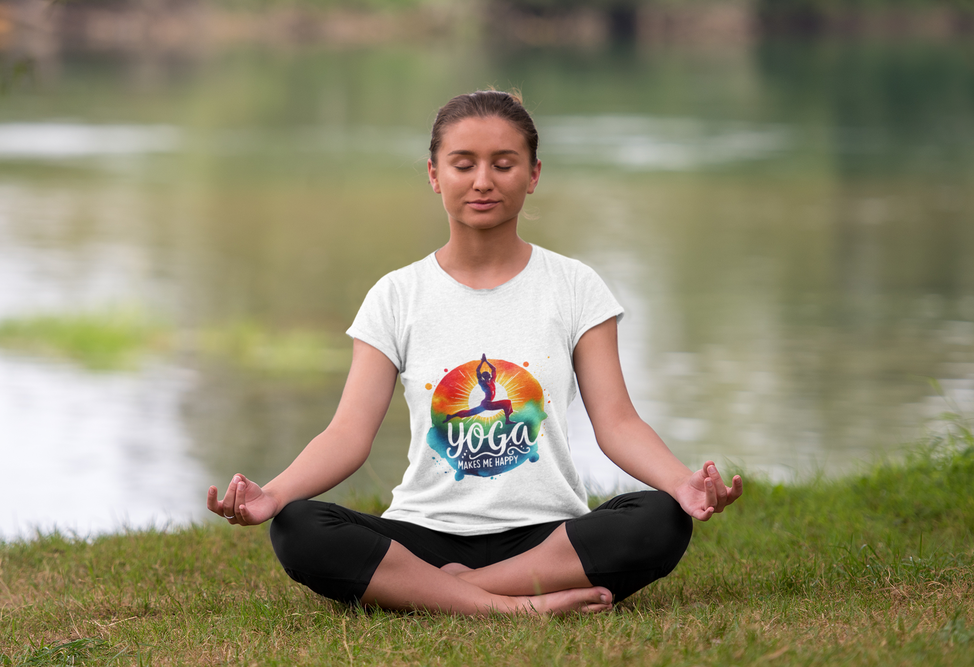 Yoga T-Shirt – Mindful Meditation Graphic Tee for Men & Women