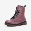 Vegan Combat Boots in mauve – Cruelty-free and conscious.