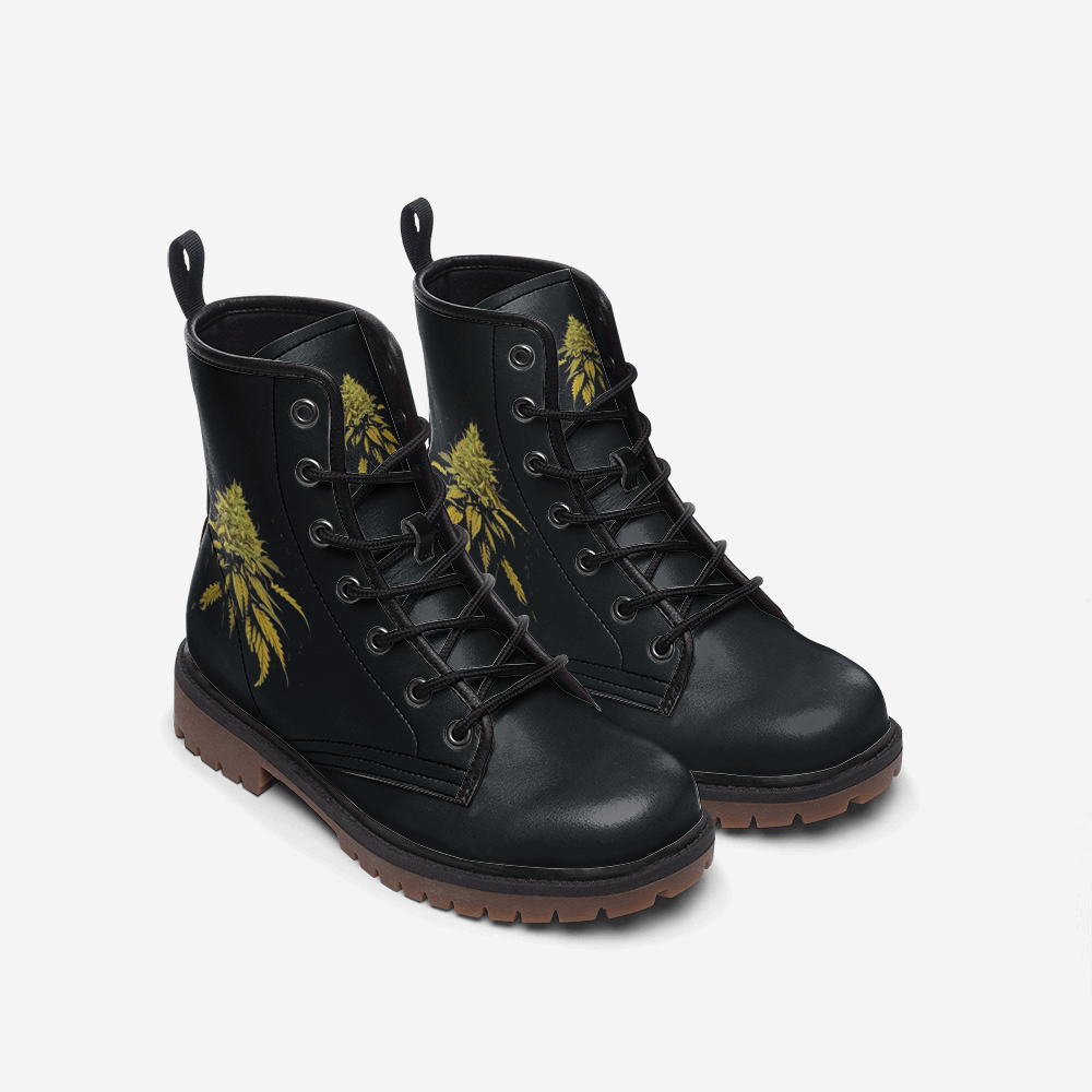Hemp-inspired Vegan Leather Boots – Earthy and ethical.