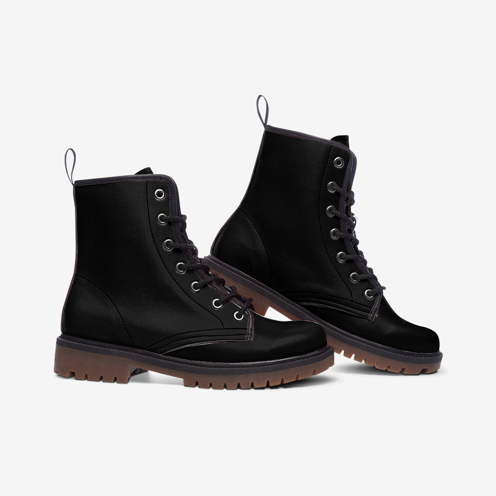 Vegan Leather Combat Boots – Built for resilience, crafted for comfort."