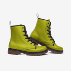 Vegan Leather Combat Boots – Unisex, sustainable flair.