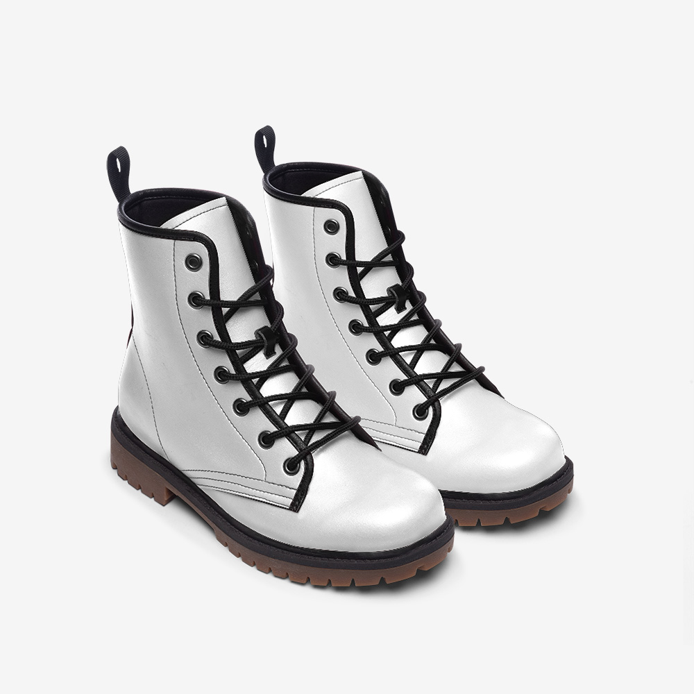 Vegan Leather Combat Boots – Strength meets minimalist elegance